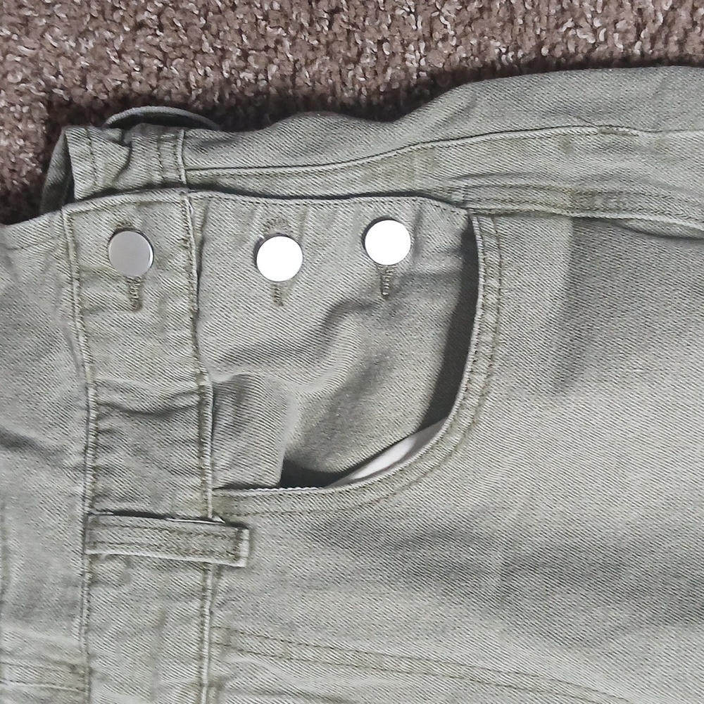 Light Olive Green Overalls Size Large - Picture 5 of 16